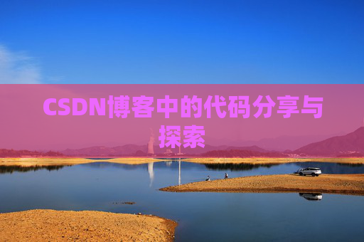 CSDN博客中的代码分享与探索